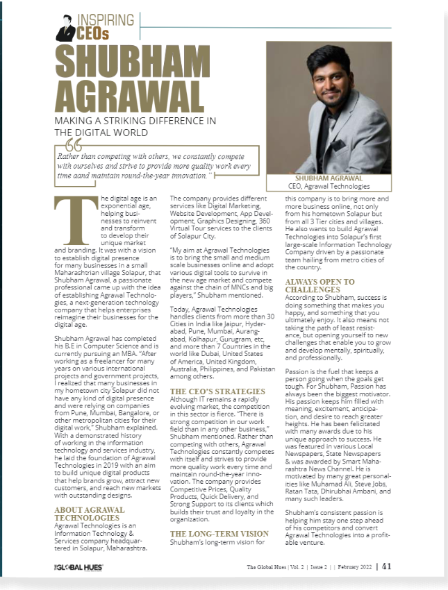 The Global Hues Magazine Article